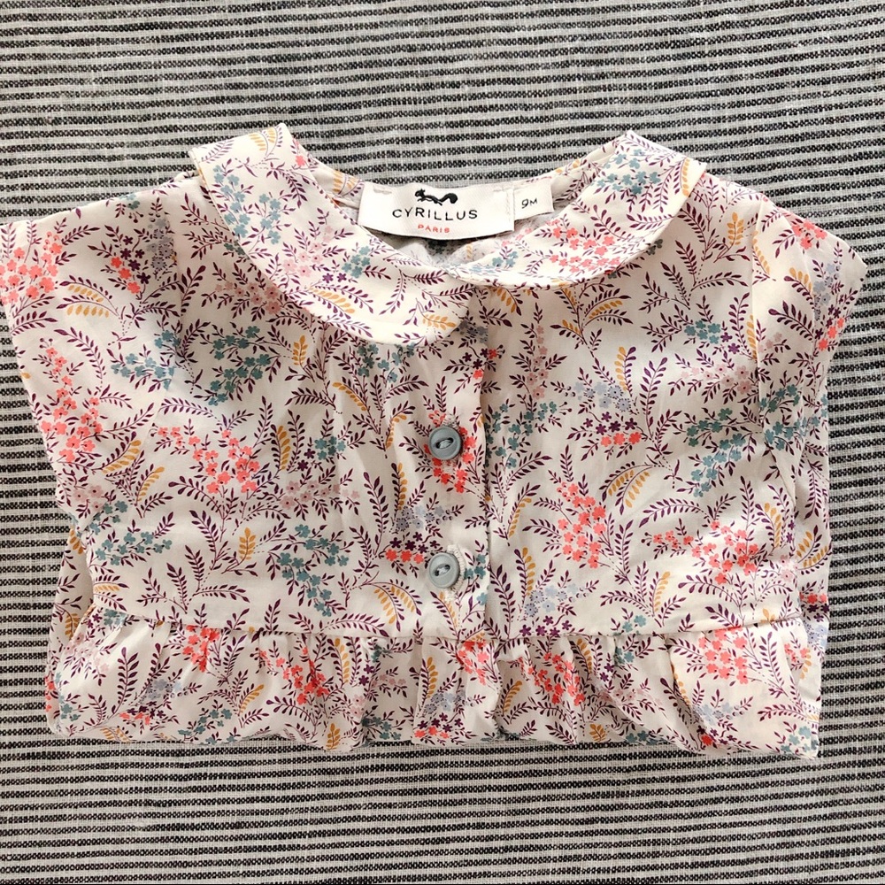 Cyrillus Floral Kids Blouse - Multicolor - Picture 5 of 5